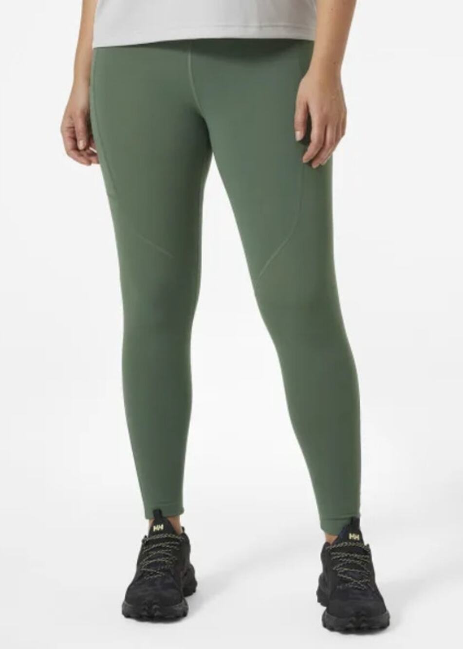 HELLY HANSEN Women's Rapide Trail Leggings XL Spruce Green Athletic Pocket NWT